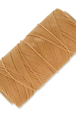 Bobine de fil ciré Linhasita pour micro macramé 1 mm - Straw (18) x168m Ultime Pezzi