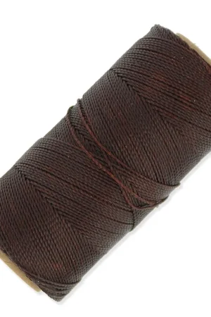 Bobine de fil ciré Linhasita pour micro macramé 1 mm - Brown (259) x168m Ordina Subito