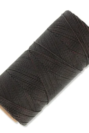 Sconto Bobine de fil ciré Linhasita pour micro macramé 1 mm - Chocolat Brown (29) x168m