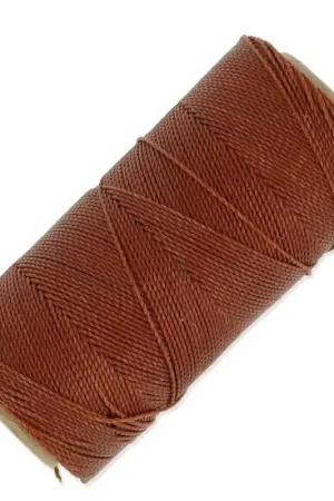 Bobine de fil ciré Linhasita pour micro macramé 1 mm - Old Copper (25) x168m Professionale
