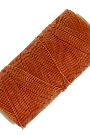 Soddisfatti O Rimborsati Bobine de fil ciré Linhasita pour micro macramé 1 mm - Caramel (203) x168m