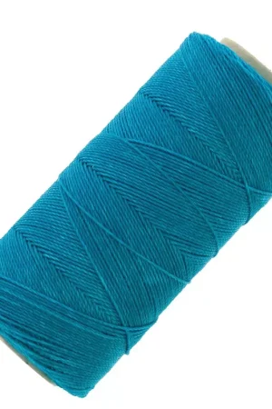 Offerta Speciale Bobine de fil ciré Linhasita pour micro macramé 1 mm - Dark Turquoise (707) x168m