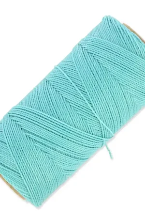 Bobine de fil ciré Linhasita pour micro macramé 1 mm - Baby Blue (398) x168m Sconto