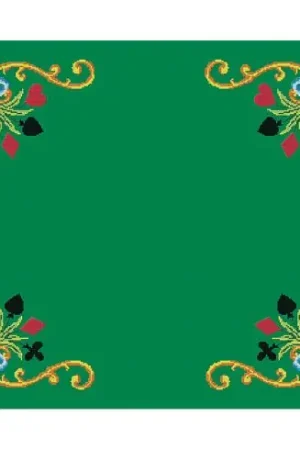 Kit tappeto giochi da ricamo - Carte fiorite - Luc Créations Offerta Speciale