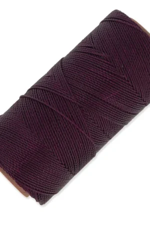 Bobine de fil ciré Linhasita pour micro macramé 1 mm - Cherry Black (630) x168m Novità