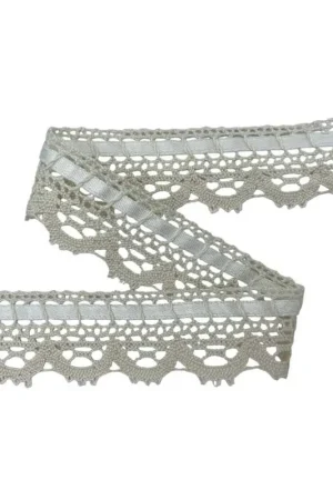 Passamaneria Pizzo Merletto Passanastro Punta Ecrù Cotone Smerlo Alto 3 Cm Promo Stagionale