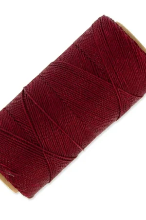 Compra Oggi Stesso Bobine de fil ciré Linhasita pour micro macramé 1 mm - Burgundy (60) x168m