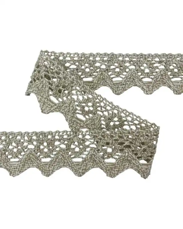 Passamaneria Pizzo Merletto Punta Beige Cotone Bollito Smerlo Alto 4 Cm Popolare