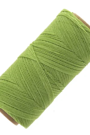 Ultima Occasione Bobine de fil ciré Linhasita pour micro macramé 1 mm - Lime Green (1019) x168m