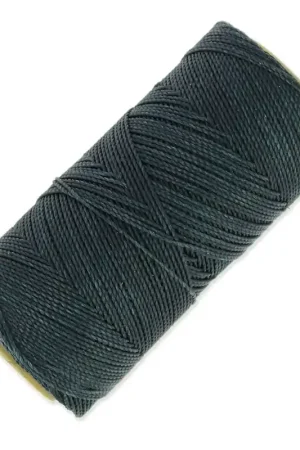 Bobine de fil ciré Linhasita pour micro macramé 1 mm - Anthracite (209) x168m Offerta Limitata