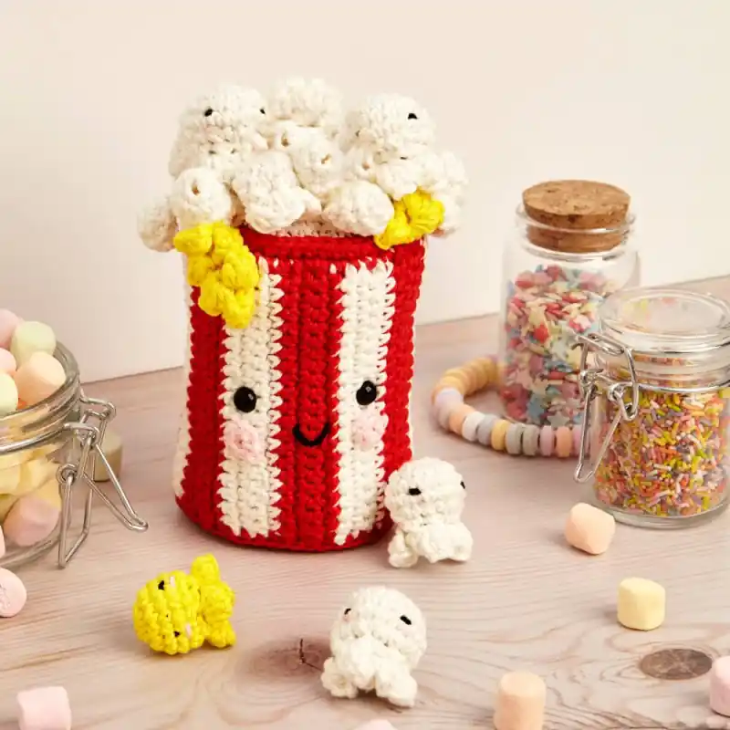 Pagamento Sicuro Kit Amigurumi - Popcorn - DMC