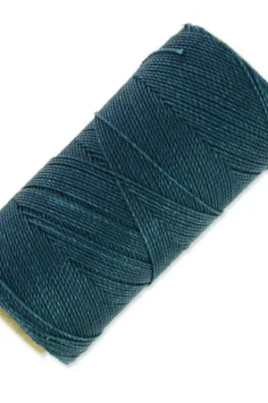 Bobine de fil ciré Linhasita pour micro macramé 1 mm - Teal (228) x168m Spedizione Gratuita