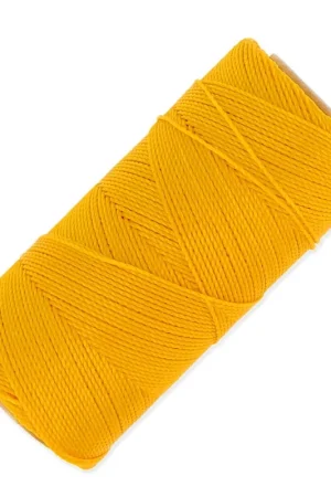 Bobine de fil ciré Linhasita pour micro macramé 1 mm - Golden Yellow (218) x168m Quantità Limitata