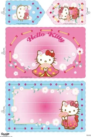 Kit bigliettini da ricamare per bambini - Kit da creare - Invito Asia - Vervaco Spedizione Espresso