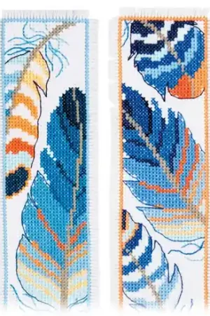 Kit segnalibro da ricamo - Piume - Vervaco Vendita Finale