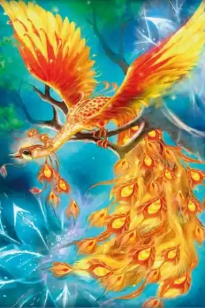 Pagamento Sicuro Kit ricamo diamante - Uccello fi fuoco - Diamond Painting