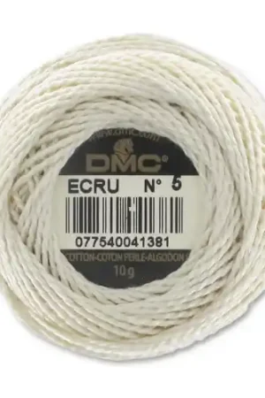 Coton perlé DMC  n°5 Ecru x45m Saldi