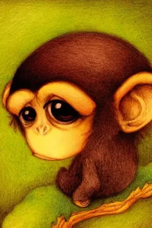 Kit ricamo diamante - Scimmia - Diamond Painting Non Perdere