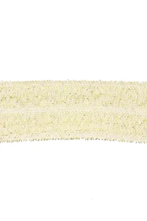 Ruban élastique plat 16 mm - Doré pailleté x1m Non Perdere