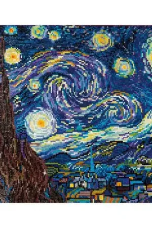 Kit ricamo diamante - Notte stellata dopo Van Gogh - Diamond Dotz Must-Have