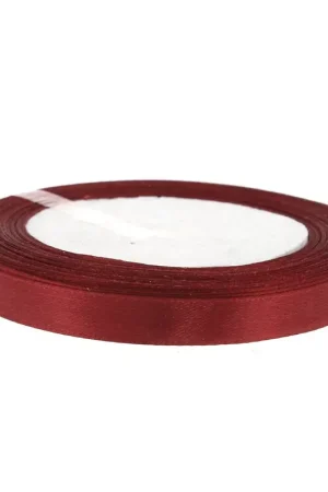 Ruban Satin 10 mm - Bordeaux x 20 m Subito Disponibile