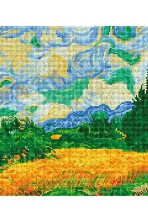 Kit ricamo diamante - Campi di grano dopo Van Gogh - Diamond Dotz Spedizione Espresso