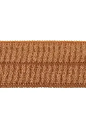 Ruban élastique satin effet brillant 15 mm - Terracotta x 1m Affare