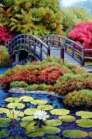 Subito Disponibile Kit ricamo diamante - Giardino giapponese - Wizardi