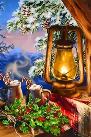 Spedito Oggi Kit ricamo diamante - Il comfort della montagna - Wizardi