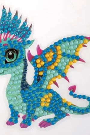 Adesivo da ricamo Diamante - Adesivo - Drago amichevole - Crystal Art D.I.Y Saldi