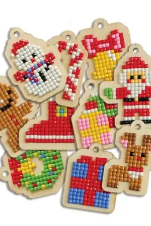 Offerta Lampo Supporto in legno Ricamo a diamante - 10 cose da mettere nell'albero - Wizardi