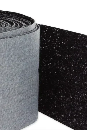 Direttamente Dal Produttore Galon fantaisie Glitter décoré de paillettes style caviar 10 cm Noir x10cm