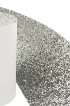 Galon fantaisie Glitter décoré de paillettes style caviar 10 cm Argentx10cm Prezzo Di Fabbrica