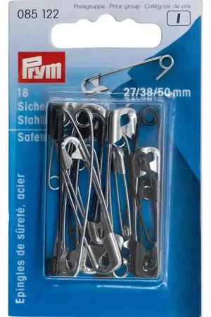 Pack di Spille da Balia Assortite Argentate e Nere - Prym Ultima Occasione