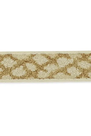 Nuovo Arrivo Ruban fantaisie en matière synthétique 5 mm effet reptile Naturel x1.2m