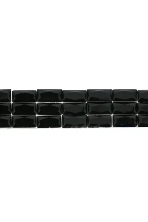 Ruban strass baguette 3 rangs thermocollant 15 mm Jet x50cm Occasione