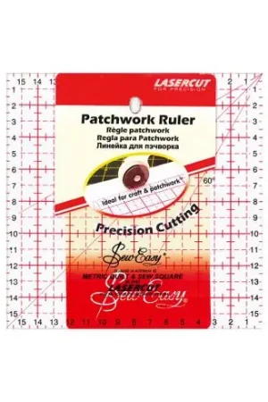 Regolo tascabile - Rigola patchwork - 16 x 16 cm - Sew Easy Offerta Limitata