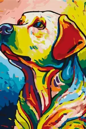 Affare Kit di pittura per numero - Migliore amico - Wizardi