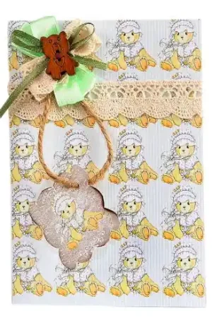 Kit di biglietti da montare - Biglietto d'auguri orsacchiotto ragazzo - Luca-S Offerta Del Giorno