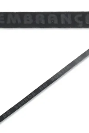 Ruban porte bonheur 10 mm Noir x 36cm Vendita Finale