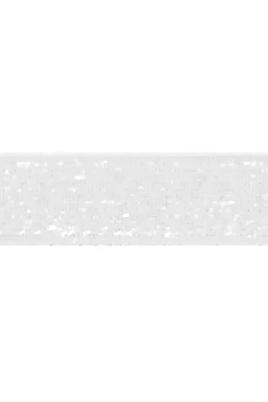 Offerta Lampo Ruban pailleté 10 mm Blanc x 2m