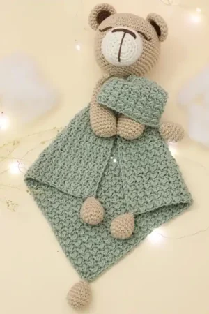 Kit Amigurumi  Lovey Blanket - Teddy Bear - Circulo Esclusivo