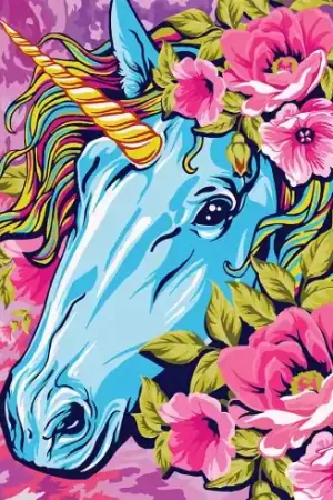 Kit di pittura per numero - Unicorno da favola - Wizardi Economico