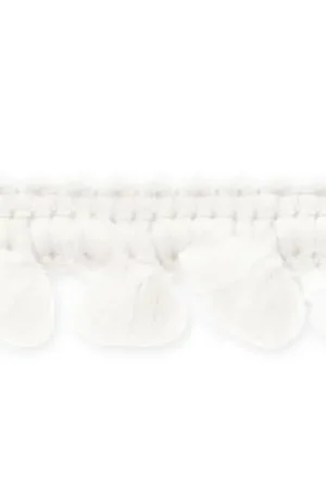 Spedizione Gratuita Galon mini pompons 11 mm Blanc x1m