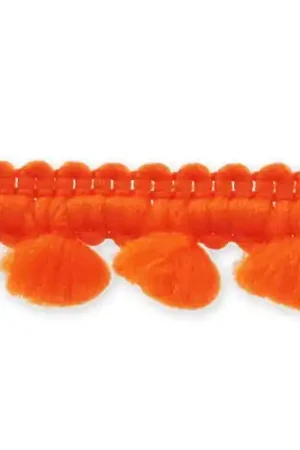Galon mini pompons 11 mm Orange x1m Must-Have