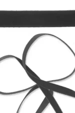 Ruban velours 9 mm Noir x1m Ultime Pezzi