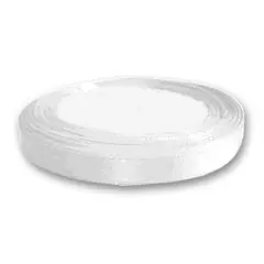 Ruban Satin 10 mm Blanc x 20 m Affare