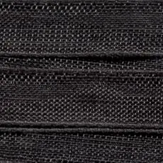 Ruban Organza 7 mm noir x 5 m Popolare