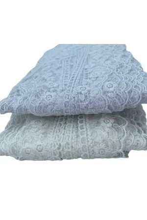 Passamaneria Pizzo Merletto 30558 Tulle Ricamato Fiore Smerlato Alto 4 Cm Direttamente Dal Produttore