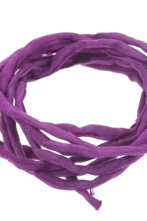 Non Perdere Cordon de soie 2 mm - Prune x1m